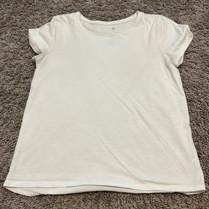 Girls white tee.